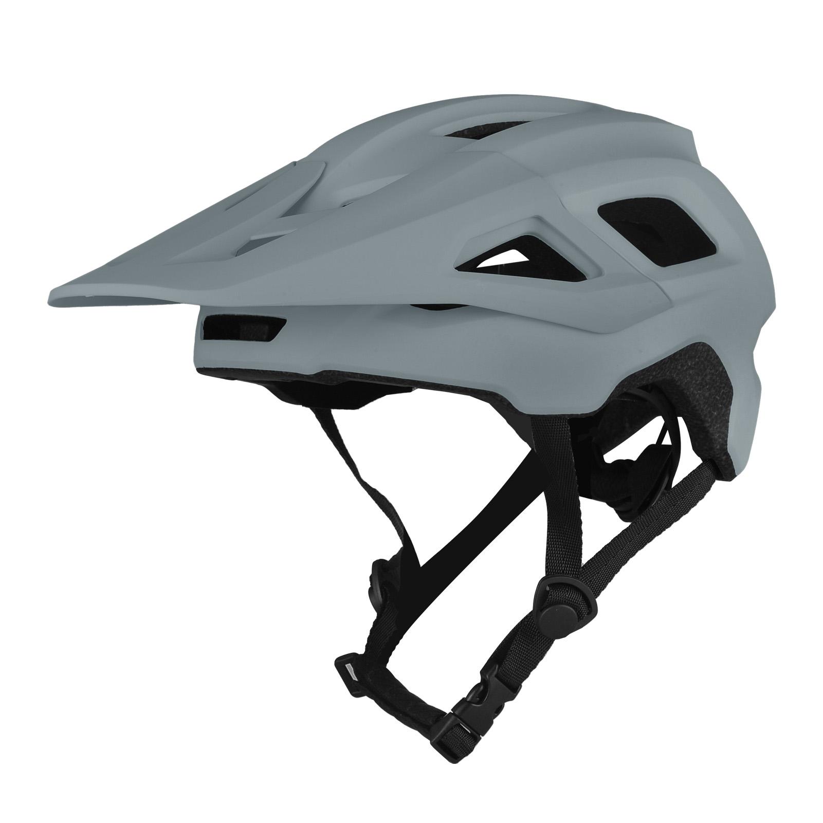 Mountainbike-Helme 17 Belüftungsöffnungen Atmungsaktiver Fahrradhelm EPS-Fahrradhelm mit abnehmbarer Sonnenblende graue