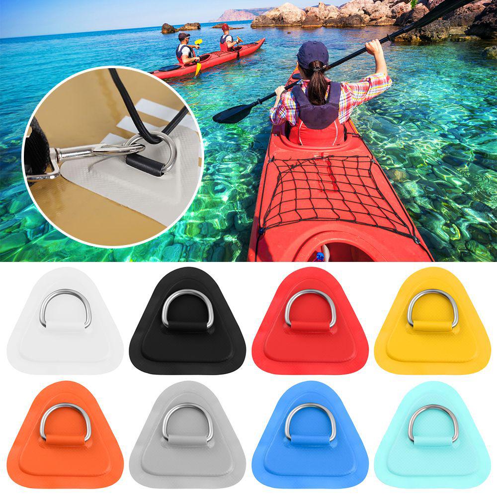 Aufblasbares Boot & Kajak Edelstahl D-Ring Sicherheitsseilschnalle für Paddleboard-Aufbewahrung Bungee cord hook red