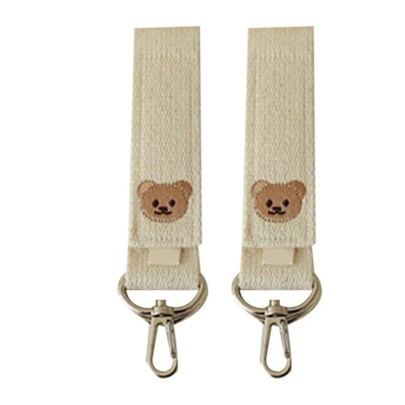 2Pcs Baby Kinderwagen Haken Zum Aufhängen Mama Taschen Kinderwagen Kinderwagen Tasche Haken Windel Taschen Roller Kinderwagen Zubehör weiß