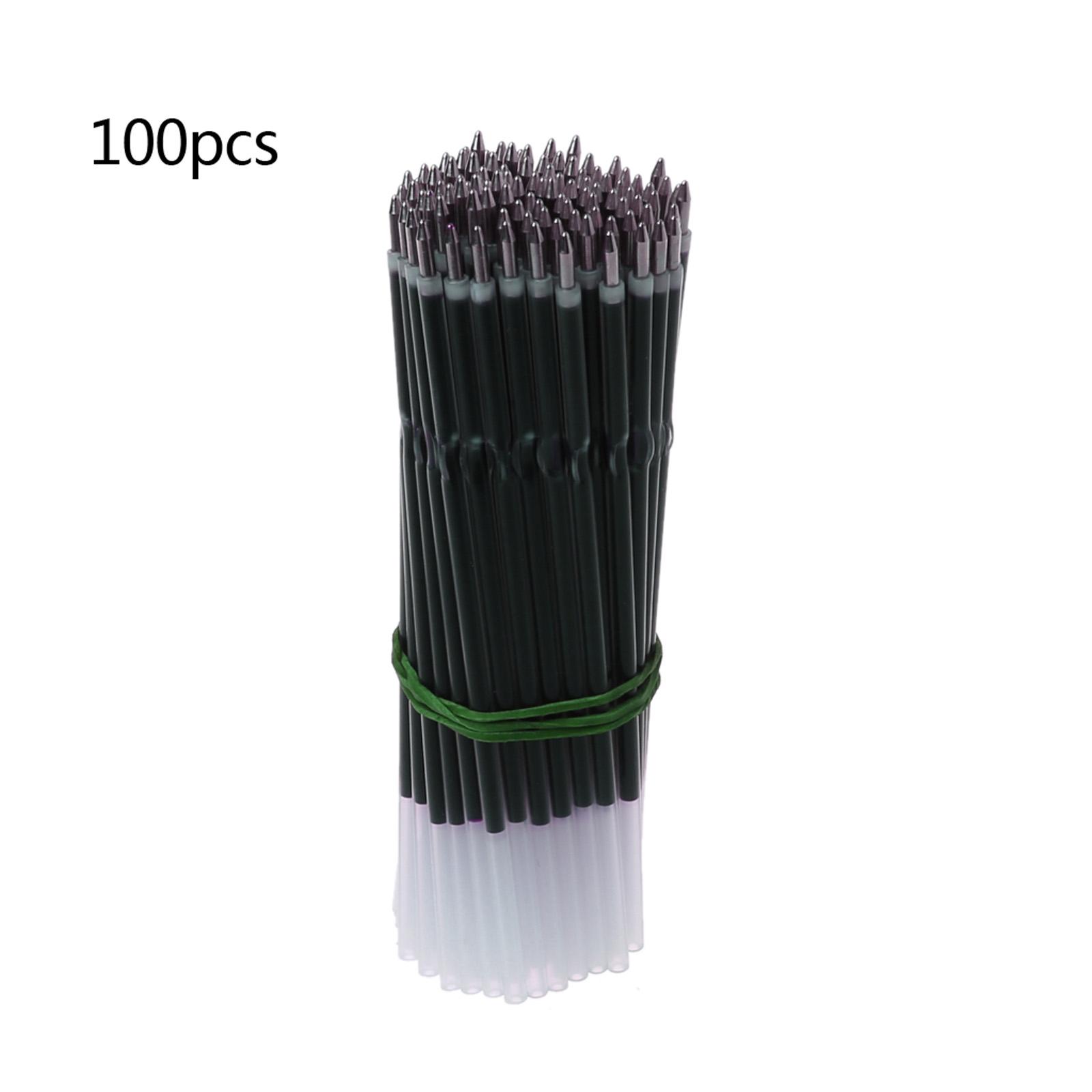 0,7-mm-Stiftminen, Ersatzminen für Kugelschreiber mit sanftem Schreiben, für Druckstifte, Büro- und Schulbedarf, 100er-Pack schwarz