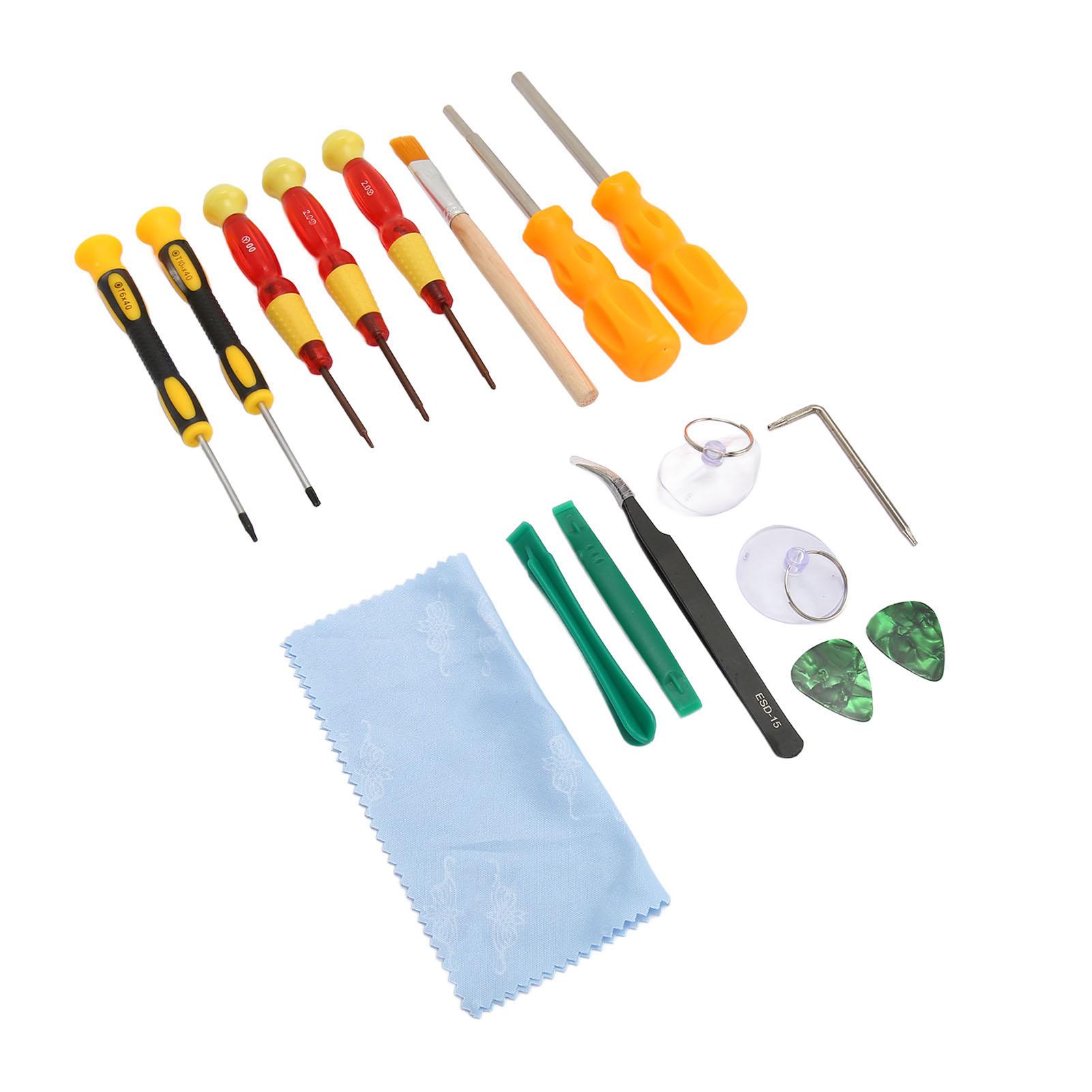 17 in 1 Schraubendreher Set Reparaturwerkzeugsatz T6 T10 3,8mm 4,5mm Schraubendreher für Switch für Xbox360 für