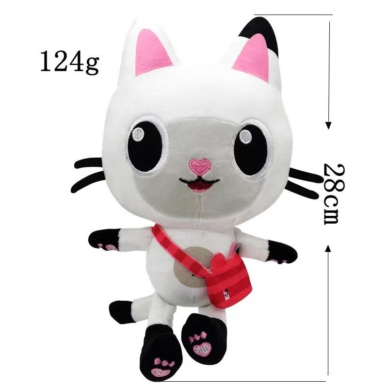 Neueste 8 Stile Gabby Dollhouse Plüschtier Mercat Cartoon Stofftiere Meerjungfrau Katze Plüschpuppe Kinder Geburtstag Weihnachtsgeschenke gray
