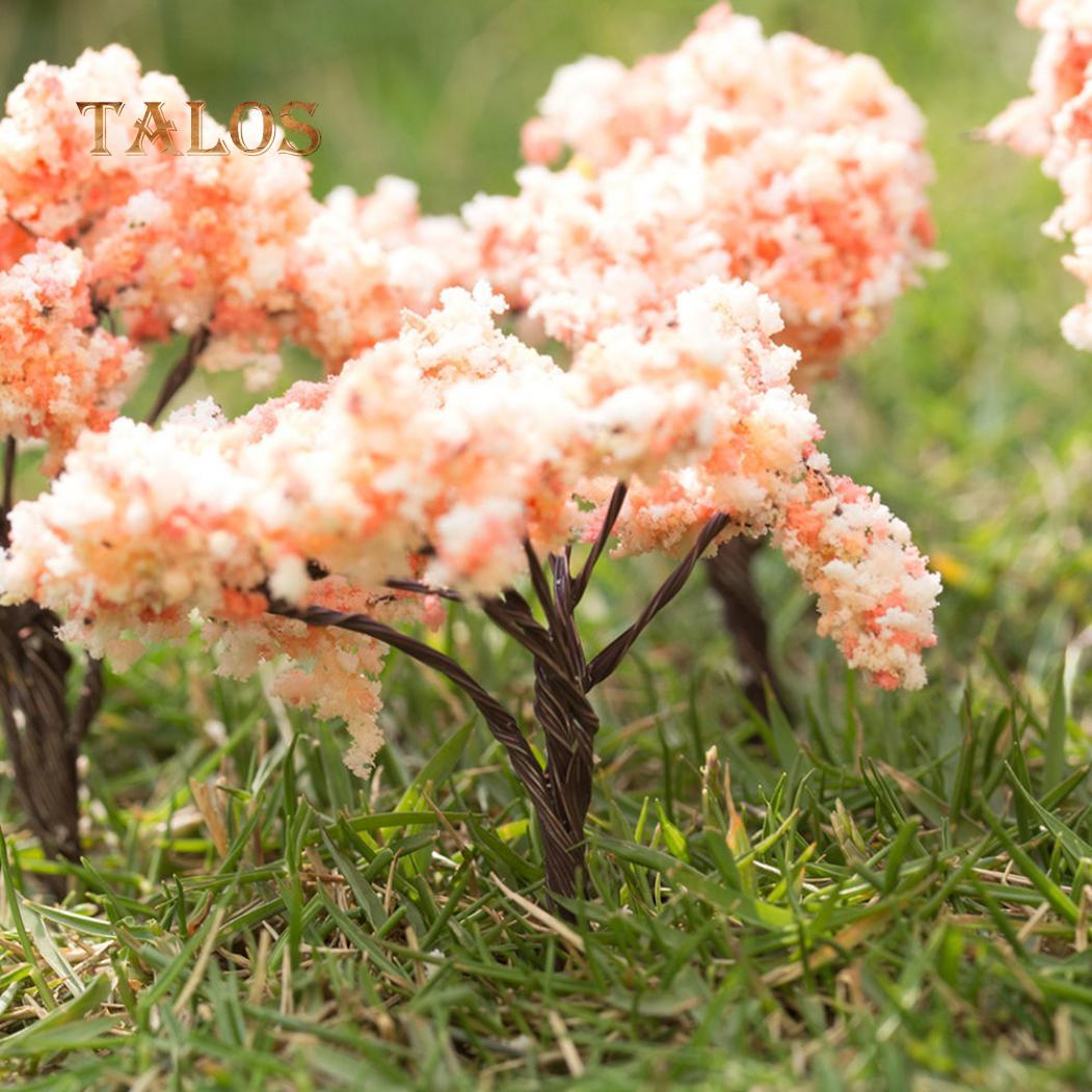 Miniatur Baum Fee Garten Balkon Dekor Puppenhaus Blumentopf Figur DIY Handwerk Ornament Cherry Tree