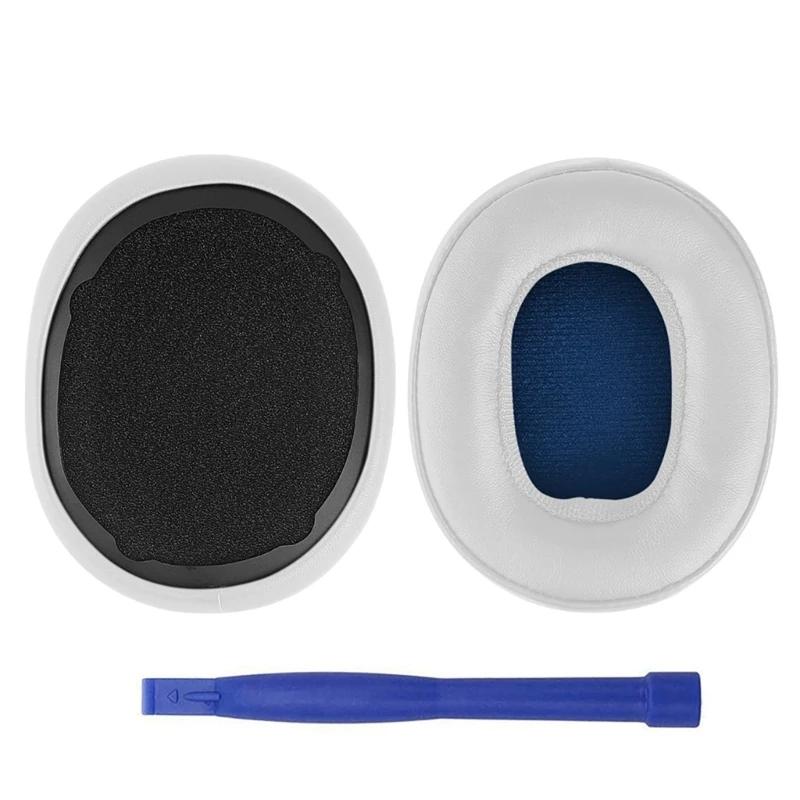 1 Paar Ersatz-Ohrpolster-Kissen für Skullcandy Crusher Wireless Crusher Evo Crusher ANC Hesh 3 Kopfhörer weiß
