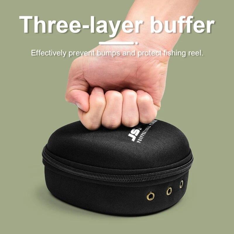 Tragbare EVA Angelrolle Tasche Schutzhülle Abdeckung für Trommel/Spinning/Raft Reel Angeln Tasche Tasche Angel Zubehör