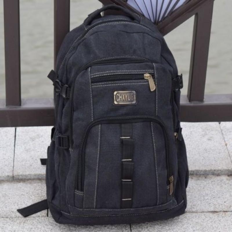 HerrenrucksäckeVintage-Herrenrucksäcke, trendige Schultaschen aus Canvas, Outdoor-Rucksäcke mit großer Kapazität, lässige Reiserucksäcke Waist belt