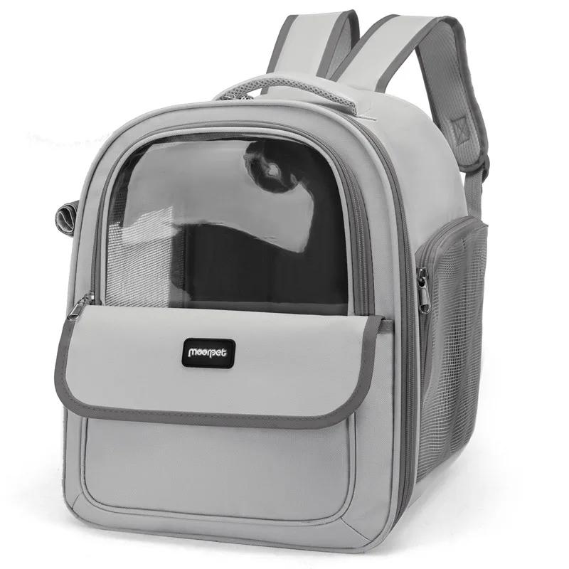 Haustier-Tragerucksack, Ausgehen Großer Katzenrucksack Transparente Raumkapsel Atmungsaktive Tragbare Tasche Rucksack Katzen-/Hundebedarf