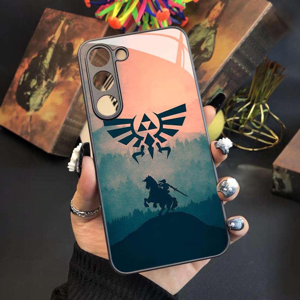 Cartoon Anime Spiel Z-Zelda Handyhülle für Samsung Galaxy S24 S23 S22 S21 S20 A24 A34 A54 A53 Note20 M54 Fe Ultra Plus Glas Samsung m54