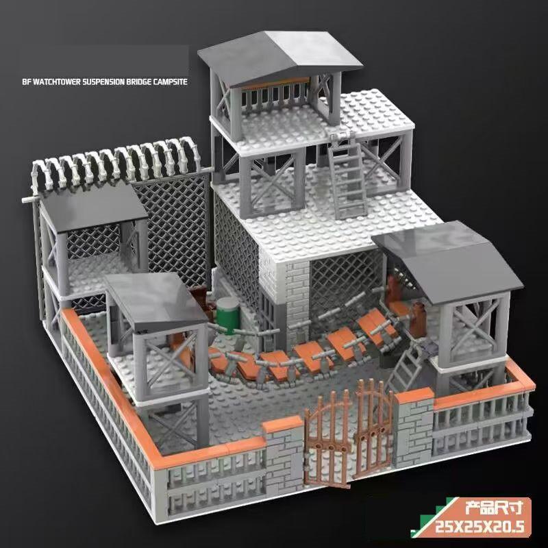 Hochwertige Kinder Hochwertige Bau Hochwertige Bausteine Spielsets Armeestil Hochwertige Basis Hochwertiges Gefängnis Bau design