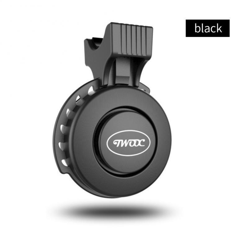 Fahrrad Elektrische Hupe USB Lade Elektrische Glocke Elektrische Roller Horn Reit Ausrüstung Alarm Ring Fahrrad Glocke Fahrrad Zubehör schwarz