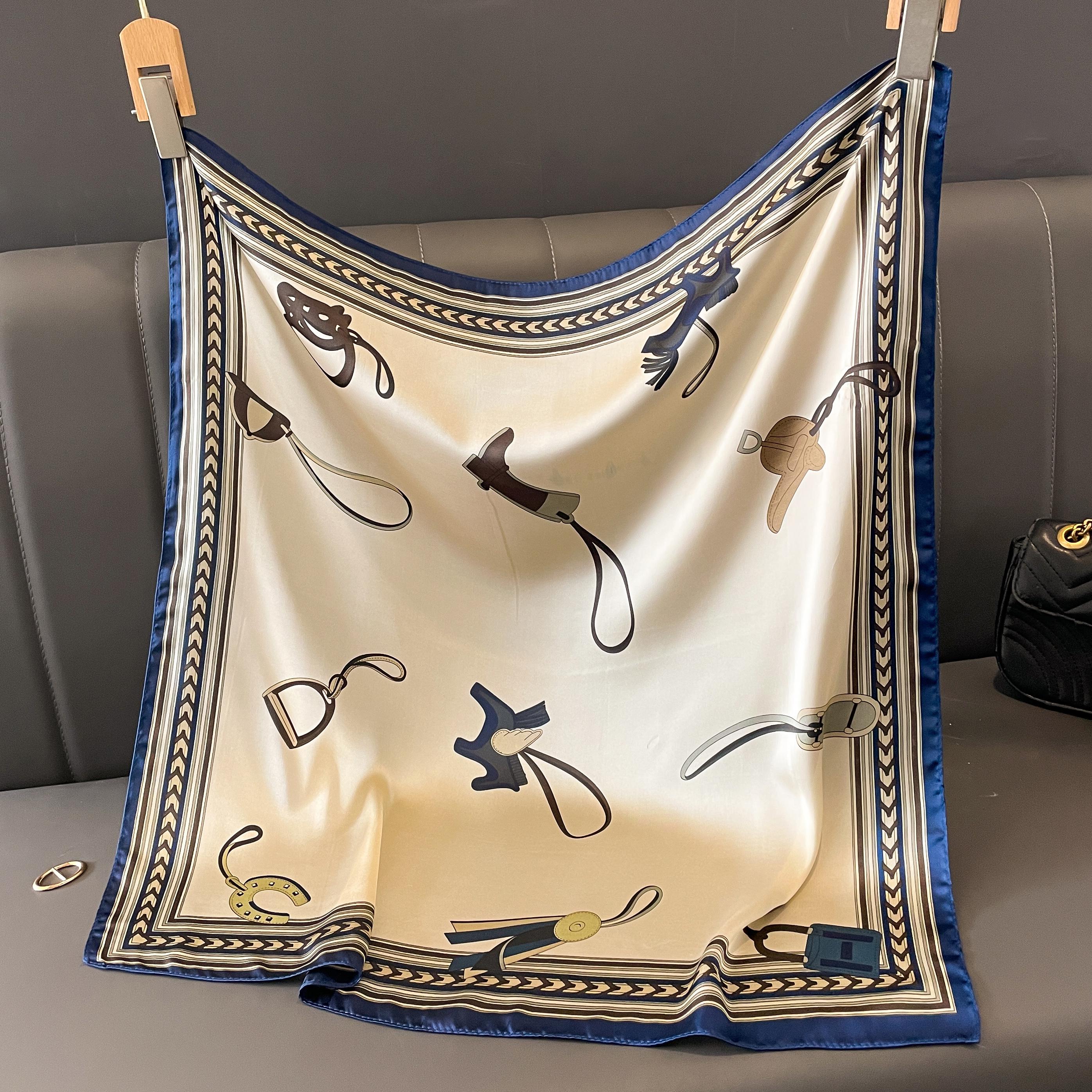 Seiden-Haartuch Für Frauen Mode-Print Schal Wickeltücher Damen-Kopftuch Halstuch 70cm Handtaschen-Handgelenk-Tuch Halstuch Schal beige