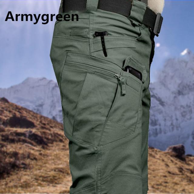Männer Kampf Outdoor Sport Trekking Hosen Taktische Militärische Jogginghose Kampf Multi-Pocket Hosen IX9 City Taktische Cargo Hosen L armee grüne
