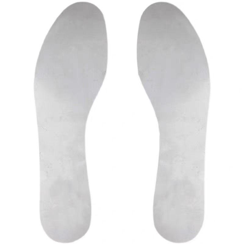 Durchstichfeste Einlegesohle aus Edelstahl für die Bauindustrie: Stichfest, Nagelresistent, Robuster Arbeitsschutz 41 hellgrau