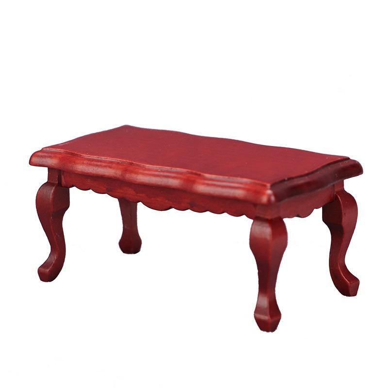 1:12 puppenhaus Miniatur Möbel Teatable Kaffee Tisch Puppe Haus Dekor Puppen Simulation Hause Spielzeug Kind Geschenk braun