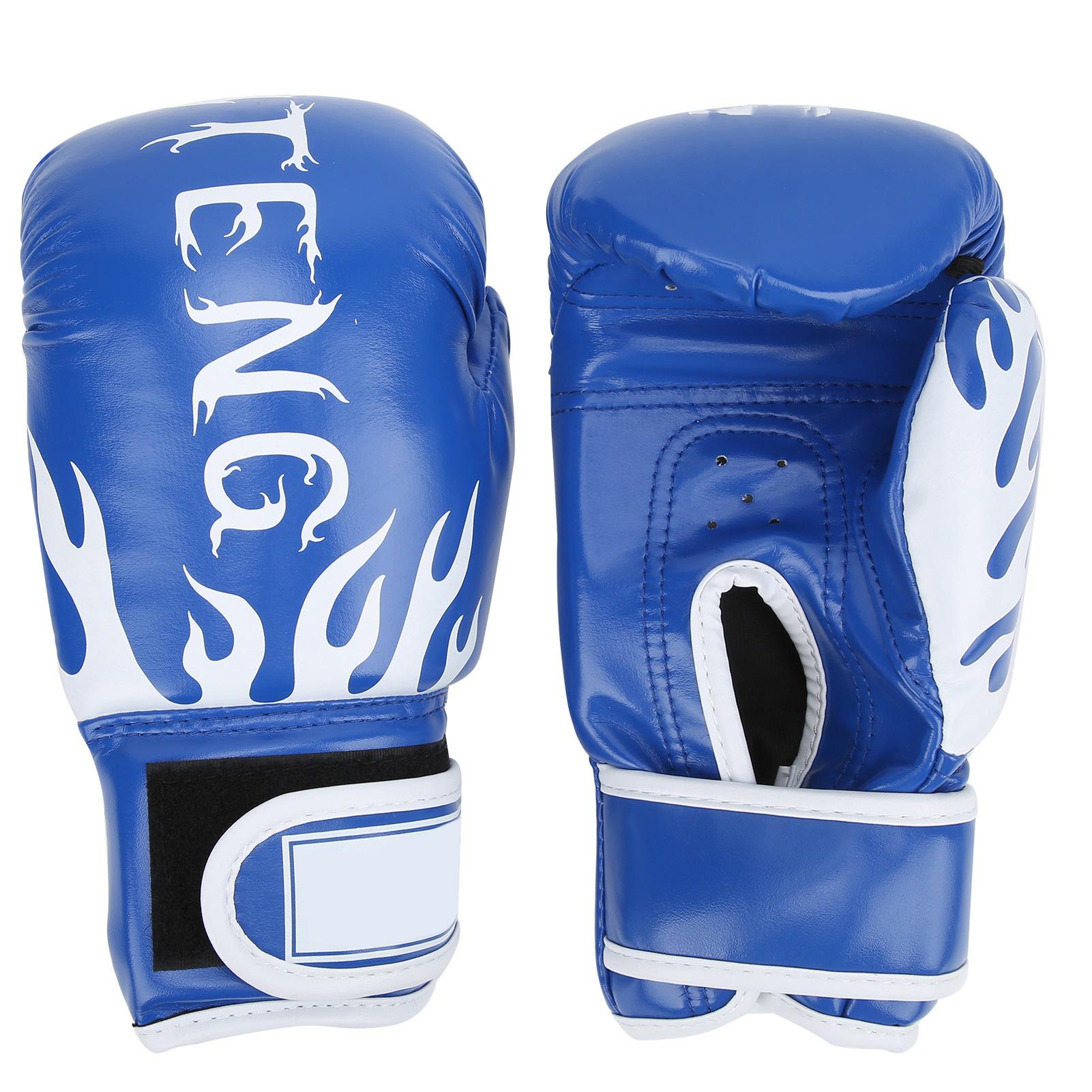 2 STÜCK Kinder Boxhandschuhe Kinder Handschutz für Kämpfen Stürmer Sandsackarbeit Outdoor-Sport Blau