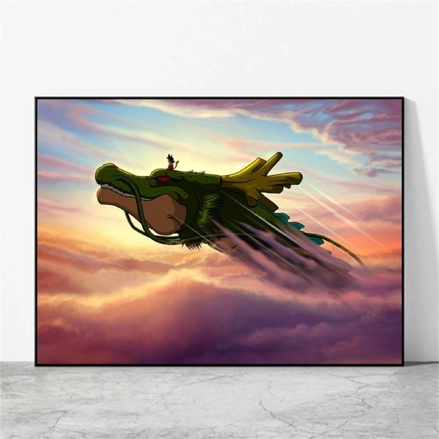 Leinwandkunst, Gemälde, Dragon Ball Room, Heimtextilien, Kinderzimmer 30cm×40cm NoFrame