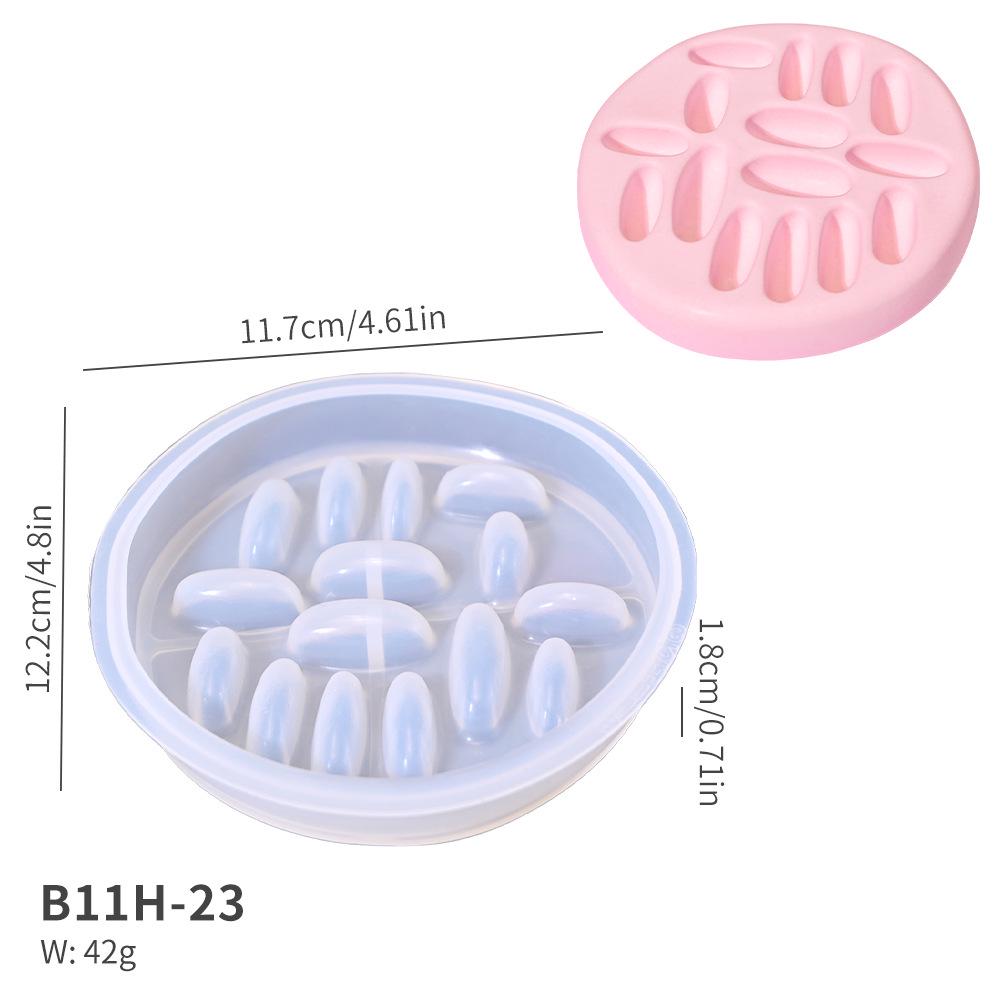 DIY Silikonform für runde und herzförmige Schmuckablagen - Kristall-Epoxidharz Ringorganisator