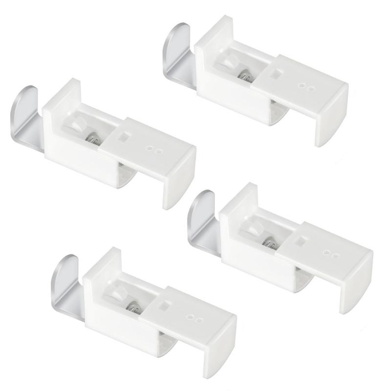 4 Stück Faltenplissee-Clip-Halterungszubehör-Set Klemmclip für Rollos zur Reparatur und zum Austausch von Vertikaljalousien 1