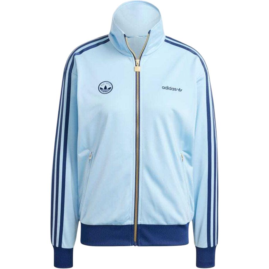 Adidas Originals Locker Bequemer Stehkragen Jacke Damen Jacken Himmelblau IX3542 L