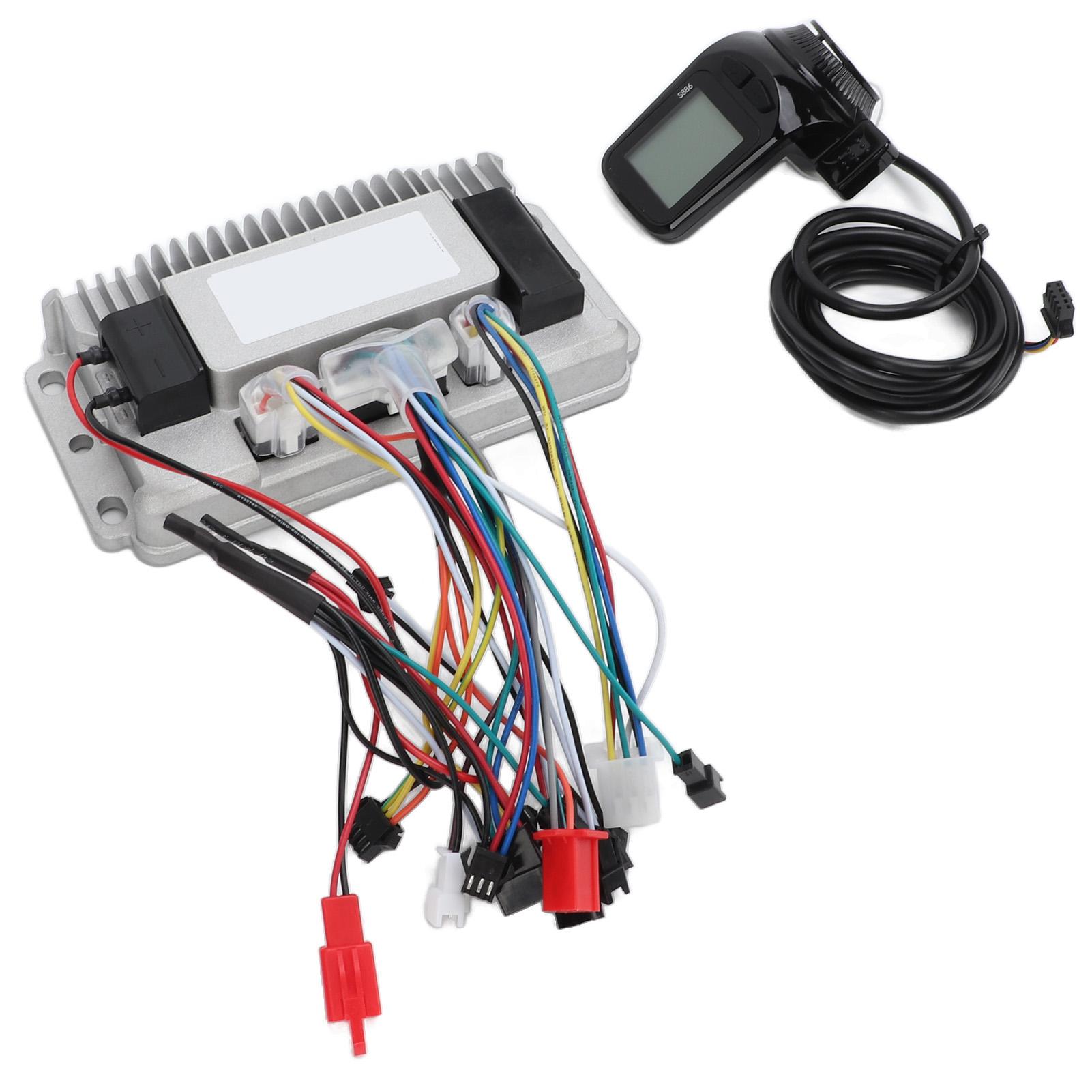 48V 60V 1000W Motor Bürstenlosen Controller mit LCD Display 3 Modus Sinus Welle Controller Kit für
