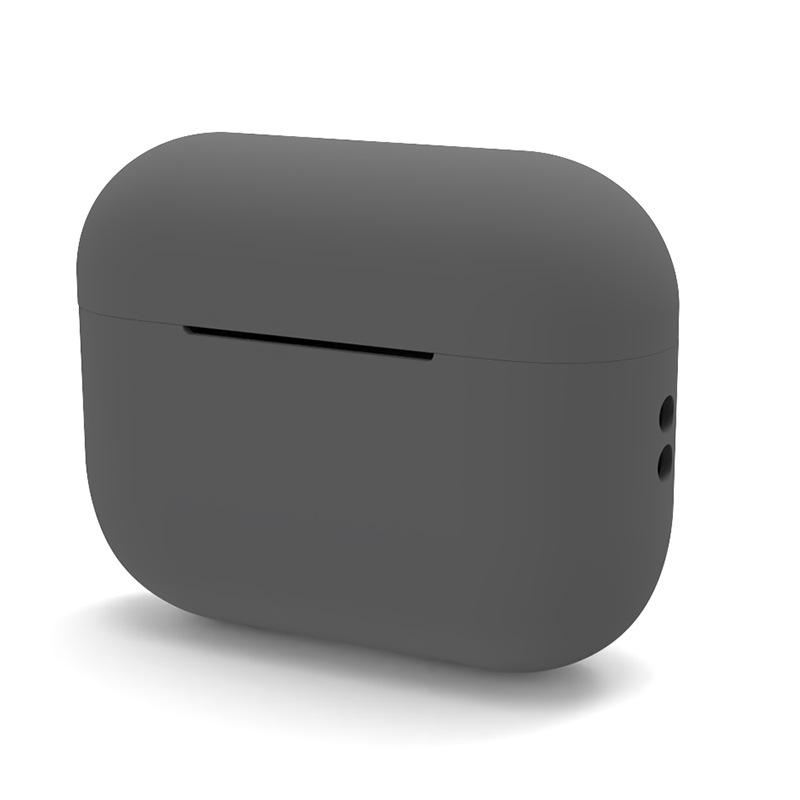 Stoßfeste weiche Silikon-Schutzhülle für Appe Airpods Pro 2 Kopfhörer-Schutzhülle für Airpods Pro 2 (2022) dunkelgrau