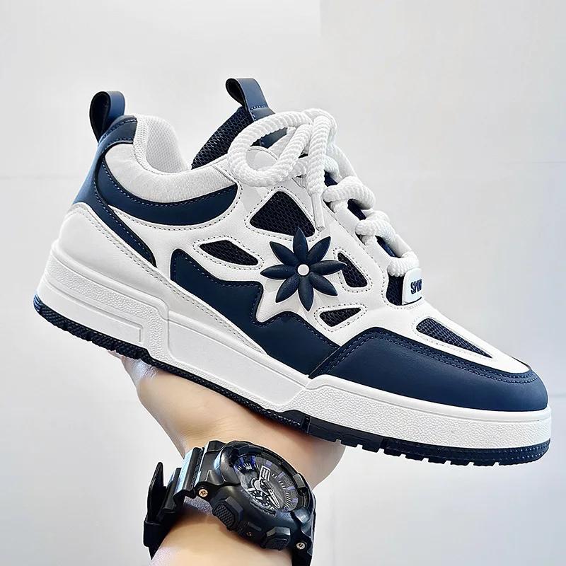 Mode Top Herren Freizeitschuhe Mode Luxus Designer Schwarz Outdoor Sport Skateboard Schuhe Männlich Weiß Trainer Plateau-Turnschuhe 39 blau