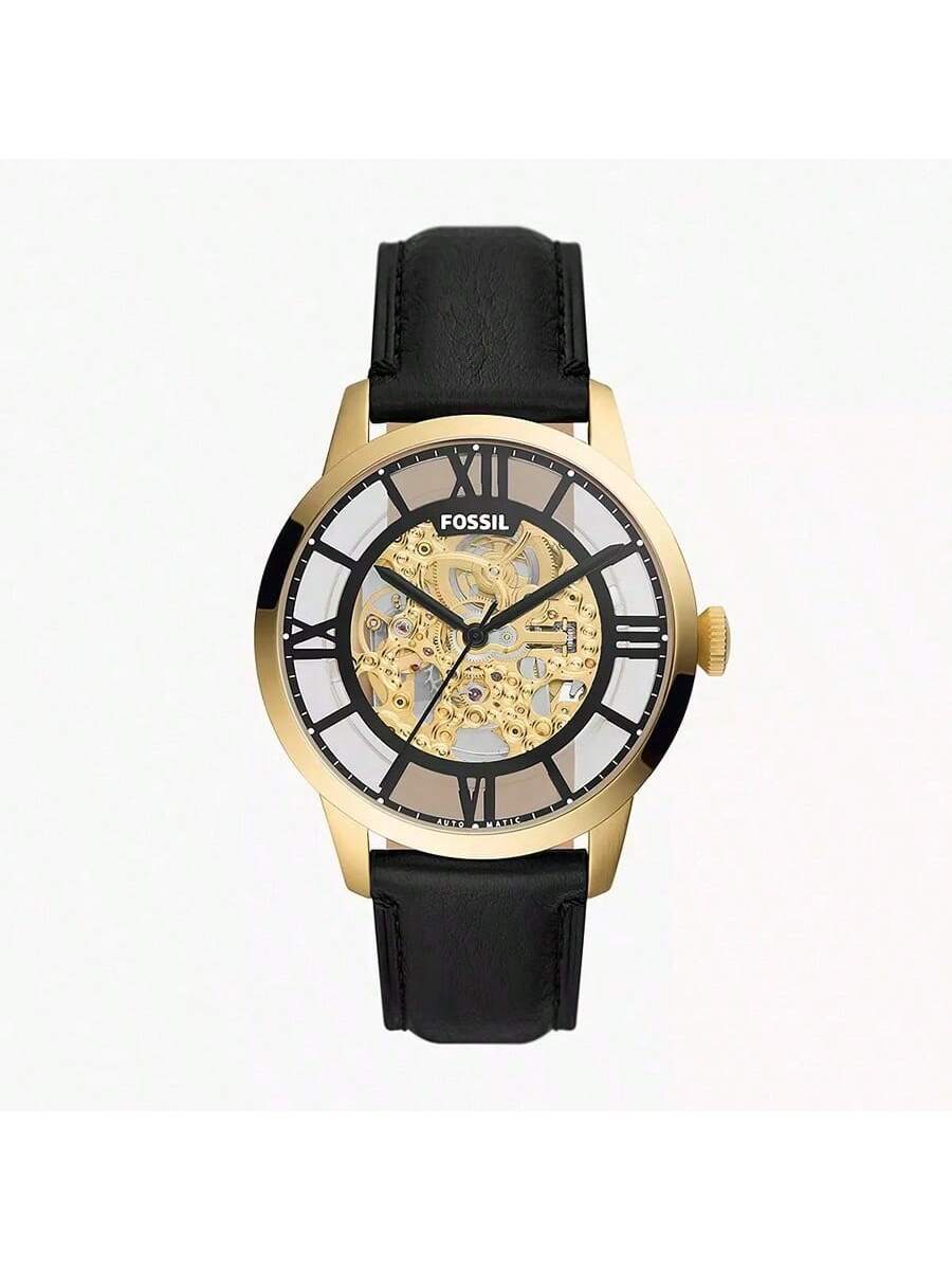 ME3210 Fossil Hollow Mechanische Edelstahl-Uhr - Eine lässige Uhr, perfekt als Geschenk für deinen Freund oder Ehemann. schwarz