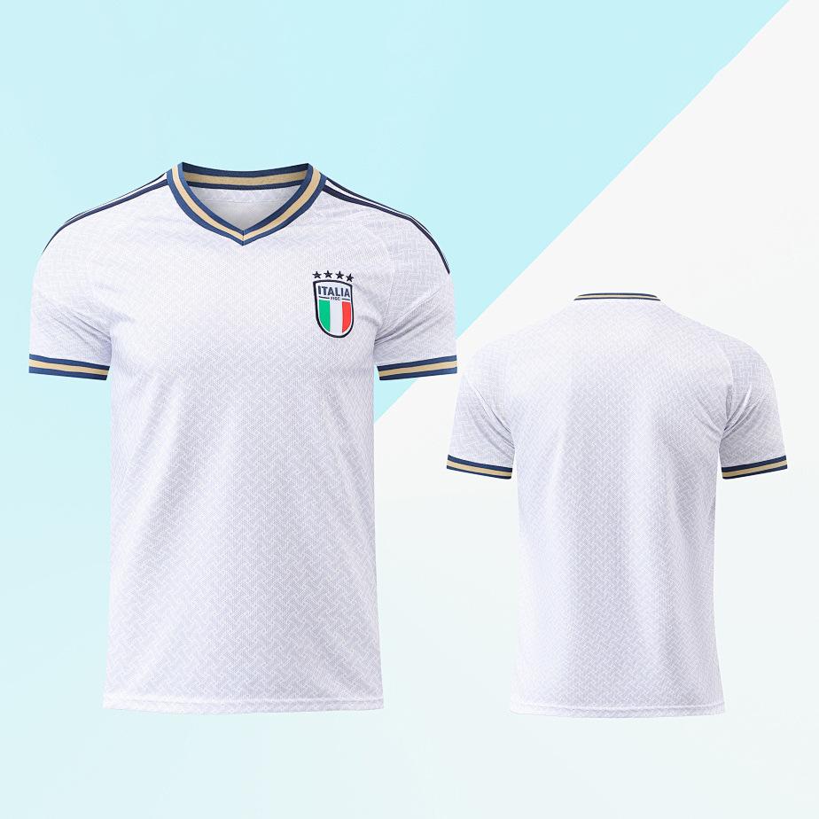 Unisex Erwachsene Kinder Fußballspiel Uniform Schnelltrocknend Schweißabweisend Fußballtrikot Kurzarm Sport Trainingsanzug XL white