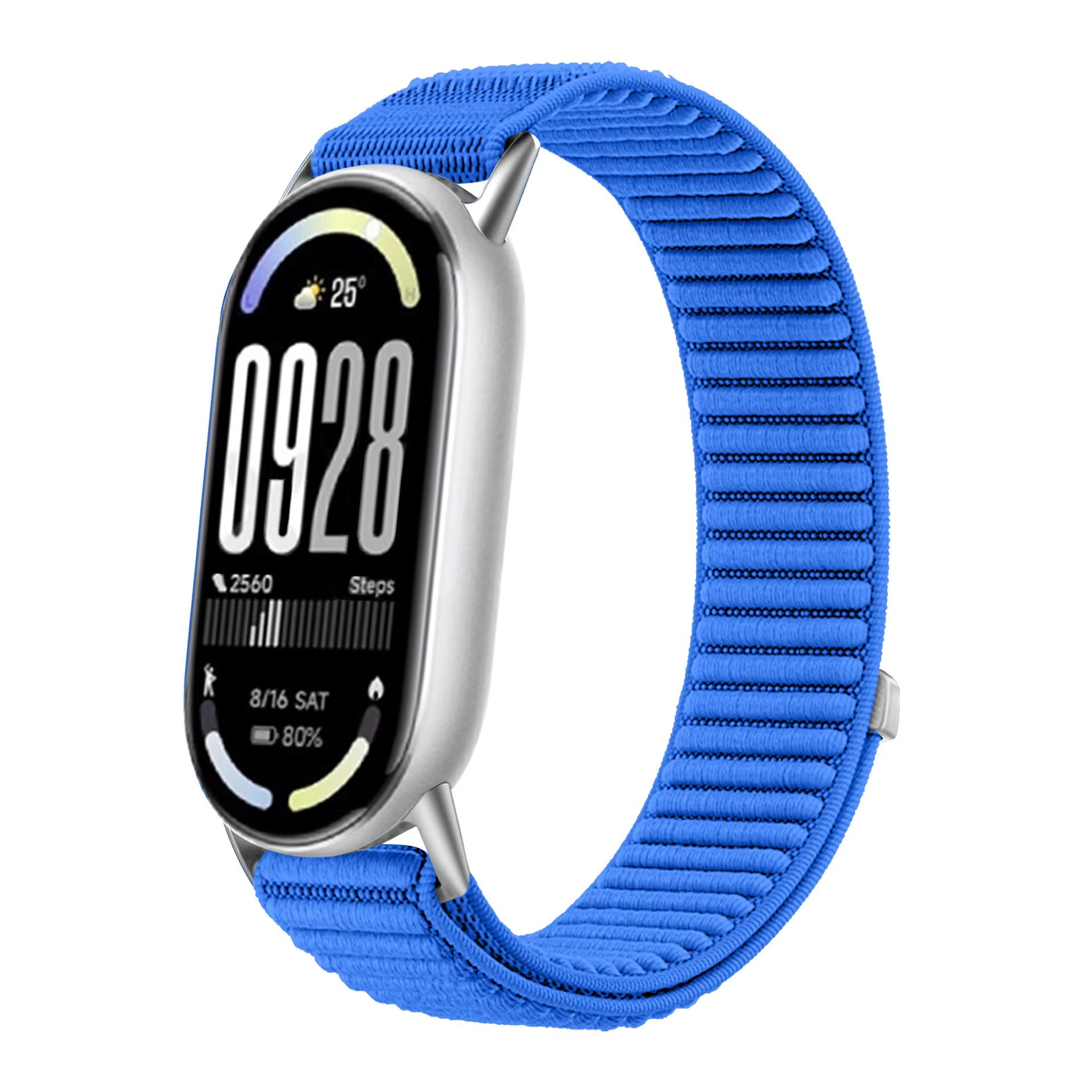 Nylonarmband für Xiaomi Mi Band 10 9 8 Sportlich weich Bequem Atmungsaktiv Armband Uhrenarmband für Mi Band 10 9 Armband Zubehör mi band 8