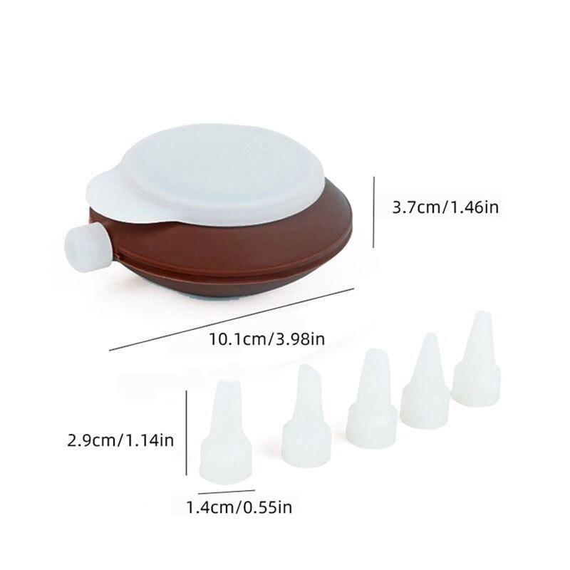 6PC Gemusterte Mund Kuchen Dekoration Silikon Macaron Gemusterte Topf Düse Creme Düse Backen Zubehör Küche Backen Framing