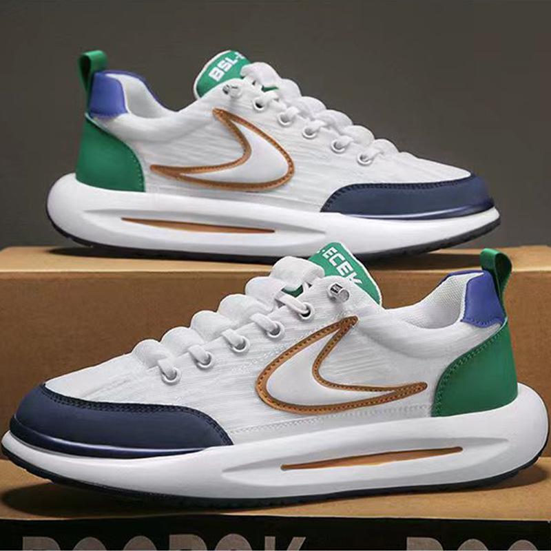 Herrenschuhe Neue Frühlingsschuhe für Herren Atmungsaktive weiße Herrenschuhe Plateau-Papa-Schuhe Herren-Sneaker Outdoor-Modeschuhe 41