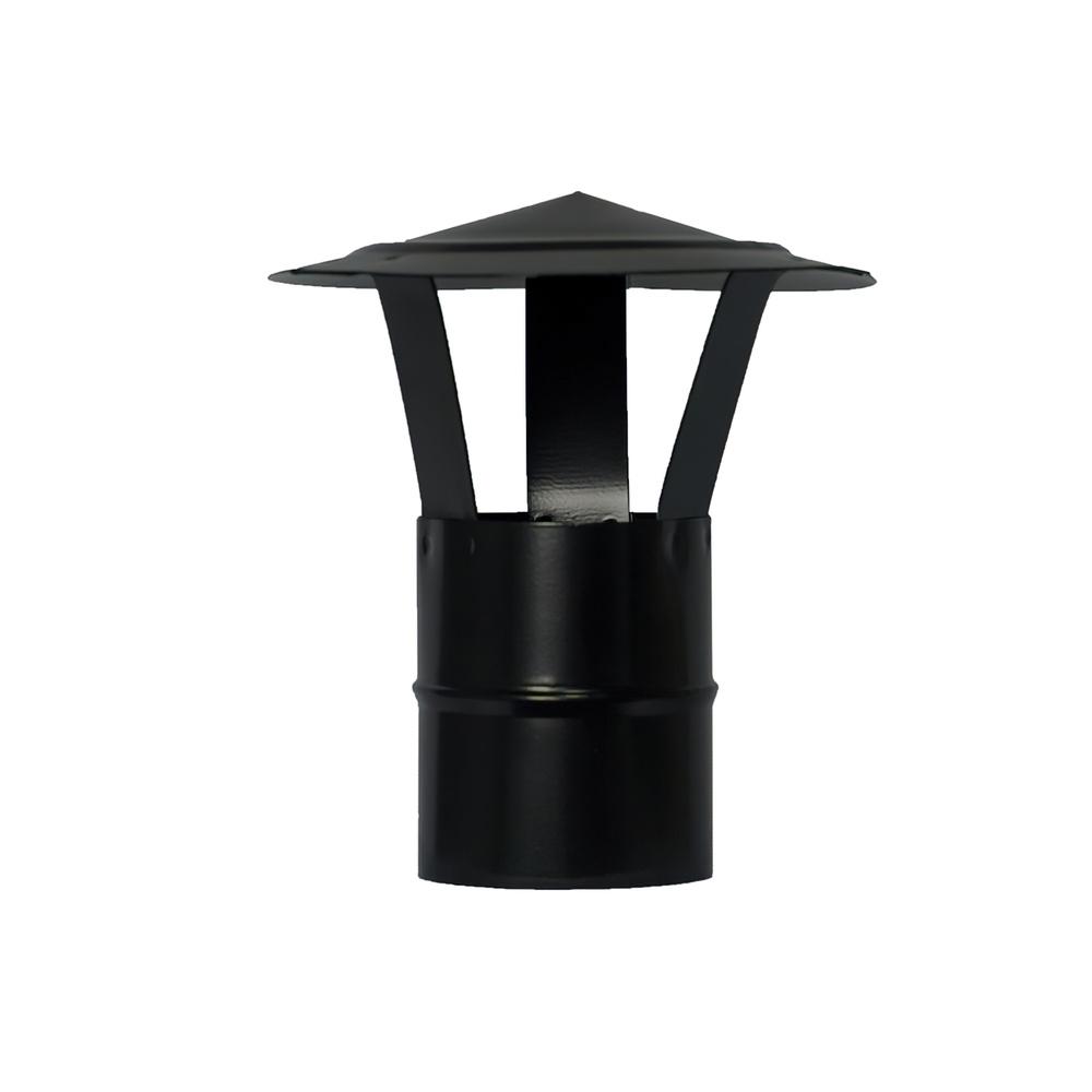 Wolfpack verglaster Hut für Pelletofen, Brennholz, Schornstein, Rauchabzug, für Rohr mit Ø 80 mm.