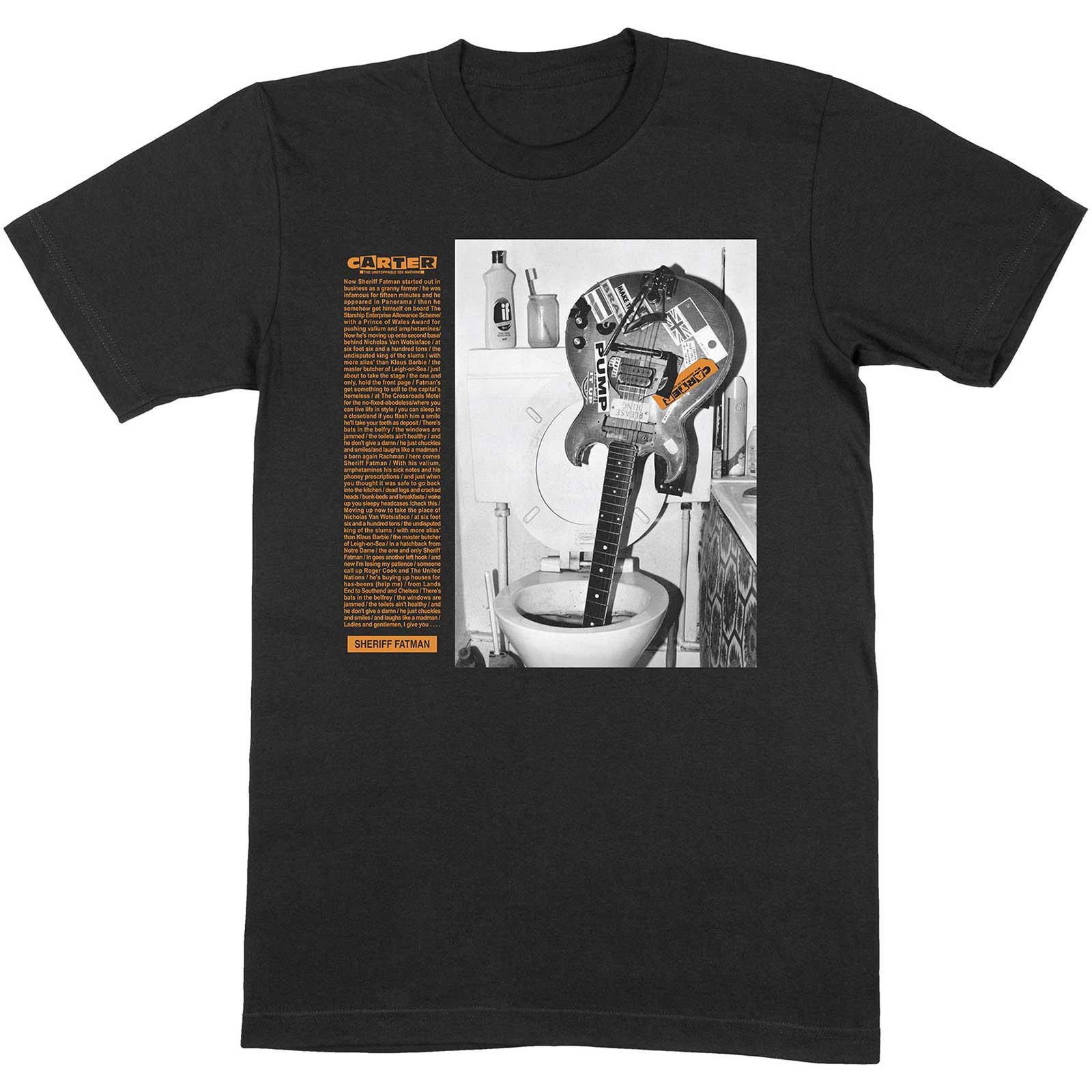 Carter die unaufhaltsame Sexmaschine Unisex-Erwachsene Sheriff Fatman T-Shirt S schwarz