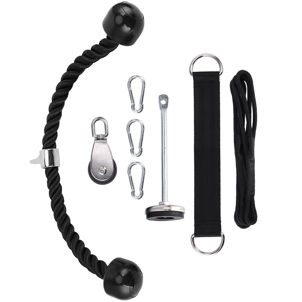 Krafttraining Fitnessgeräte Ladebolzen Expander Hantel Trizeps Seil Set