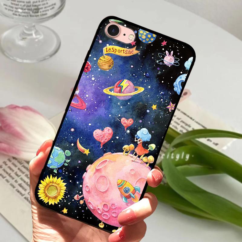 Für iPhone 6S 6 Hülle Silikon Weiche Rückseite Handyhülle Für iPhone 7 7Plus 6 6S Plus Silikonhüllen Für iPhone 8 8 Plus Fundas Stoßfänger for iPhone 7 or 8