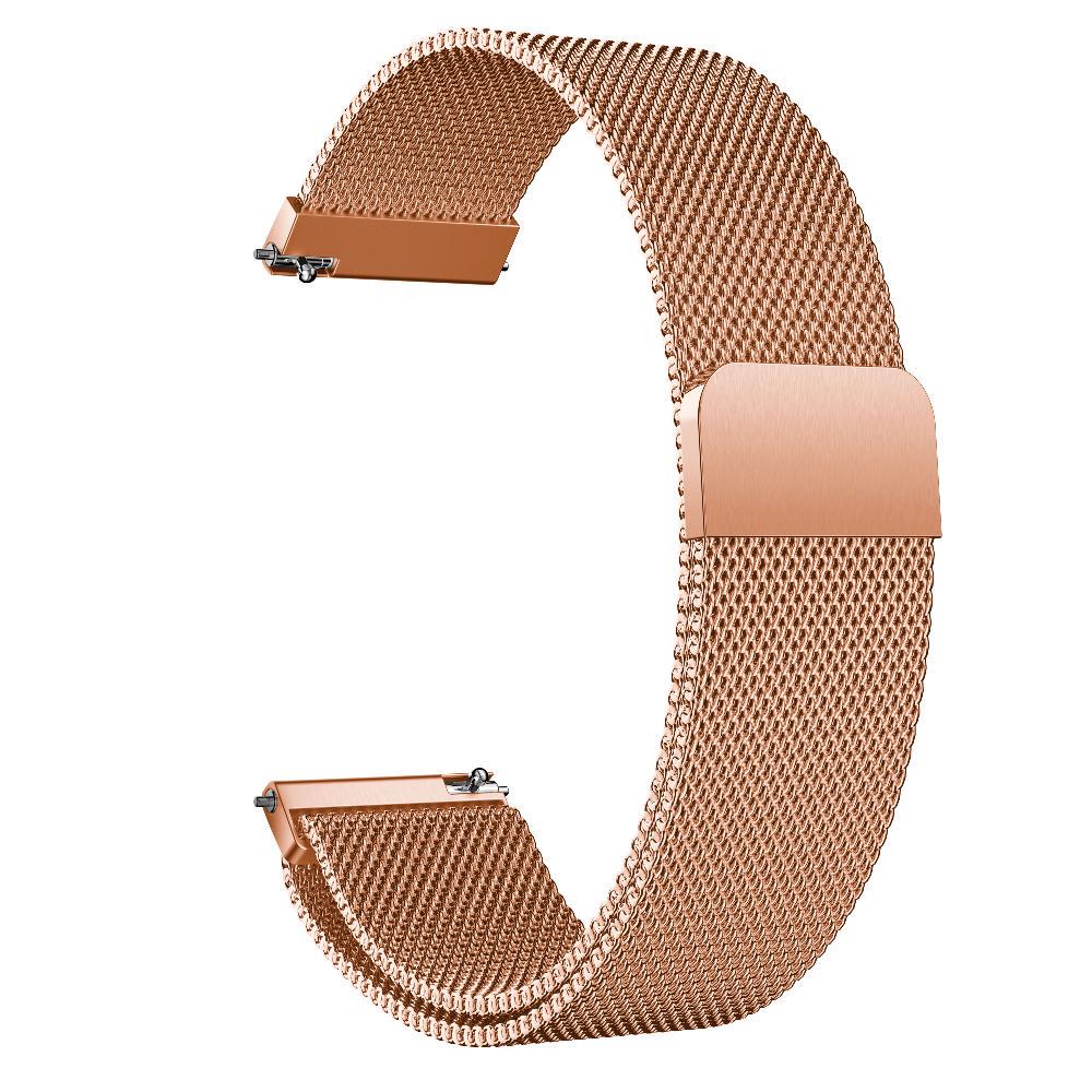 20mm Milanese Loop Strap Für Garmin Forerunner 645 245 245M Edelstahl Armband Armband für Garmin Vivoactive 5 venu SQ rose gold