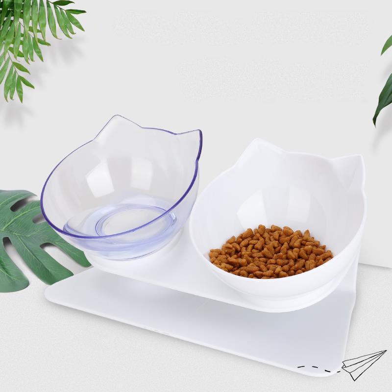 Rutschfeste Katzen-Doppelnäpfe mit erhöhtem Ständer, Tierfutter-Wassernäpfe für Katzen, Hunde, Futterspender, Heimtierbedarf, Produkte, Zubehör im Angebot