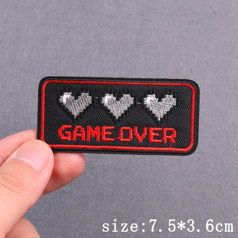 Totenkopf Punk Stickerei Patches auf Kleidung Hip Hop Sexy Schmelzbare Patch Eisen auf Patches für Kleidung Liebe Patch für Kleidung Dekor