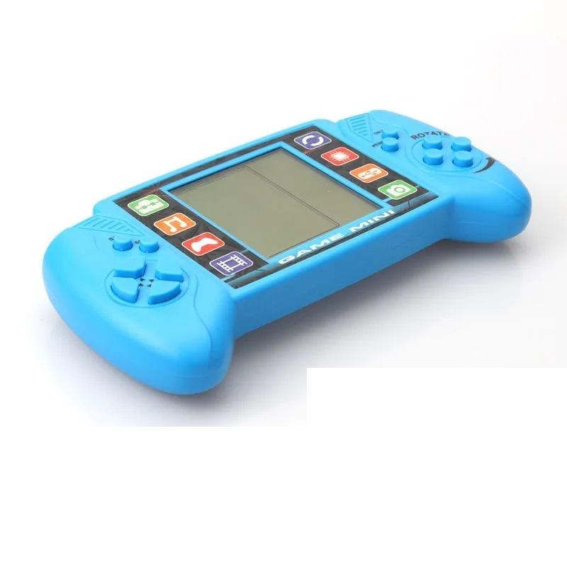 3,5-Zoll-Bildschirm Retro-Spiel Tetris Elektronisches Spiel Integrierte 26 Spiele Tetris-Videospiel Handheld-Spiel Kindergeschenke blau