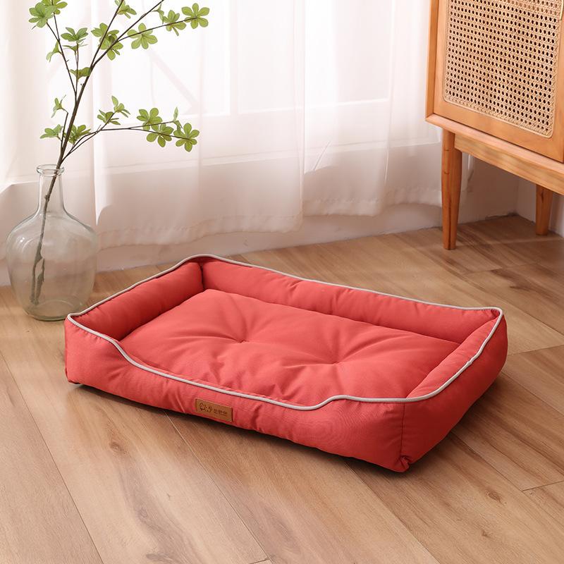 Luxusbett für Hunde, kratzfest, verschleißfest, wasserdicht, Haustier-/Katzennest, Hundekissen, weiches Sofa mit hoher Rückfederung, Hundezubehör S 36x27x7cm