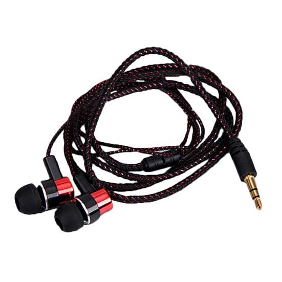 Bass Stereo In-Ear Kopfhörer Kabelgebundener Kopfhörer Ohrhörer Metall Headset für Telefon PC