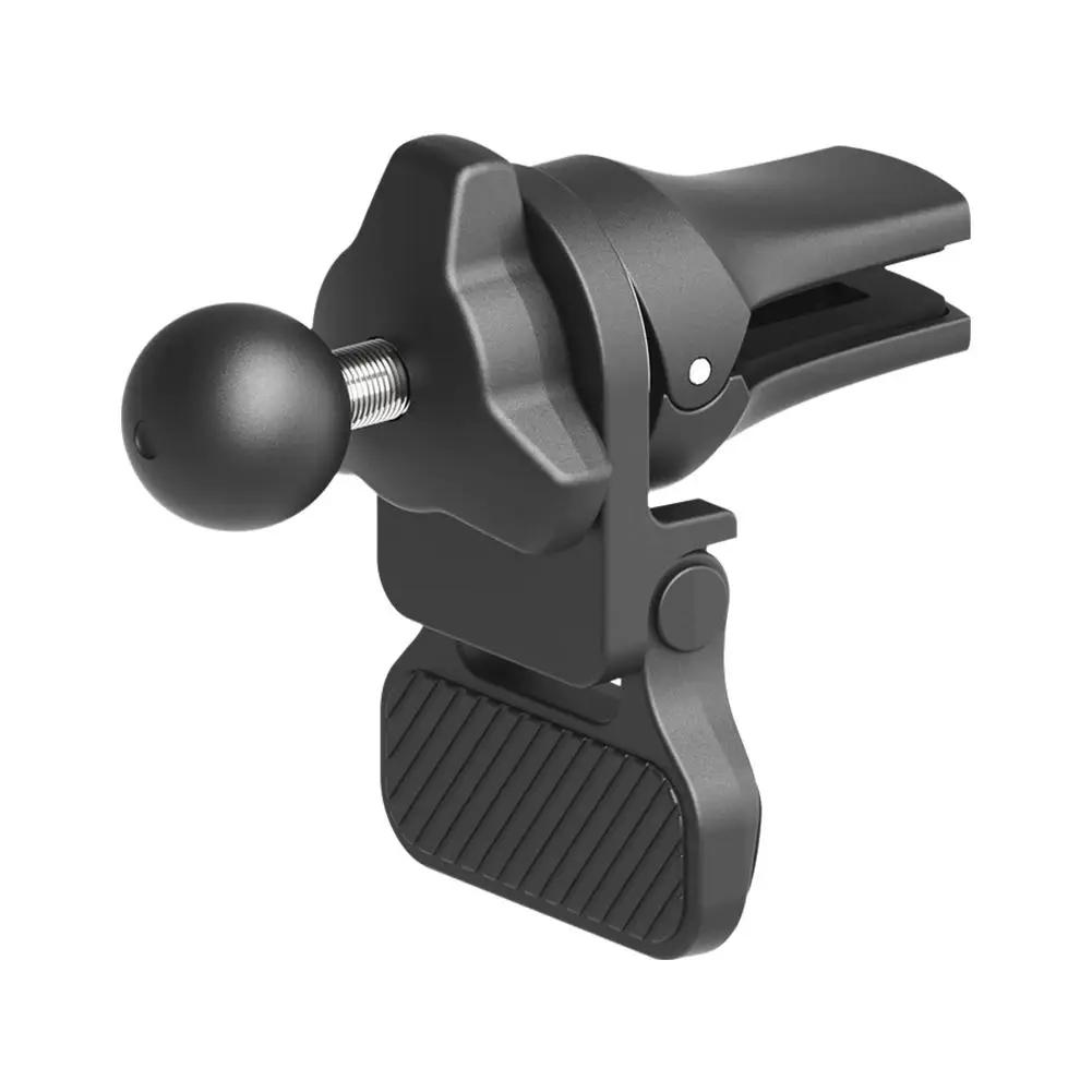 Auto Handyhalterung 17mm Kugelkopf Auto Lüftungsschlitz Halterung Auto Zubehör Halterungen Steckdose Klemme Handy Ständer Lufteinlass Clip GPS R1B5 gray