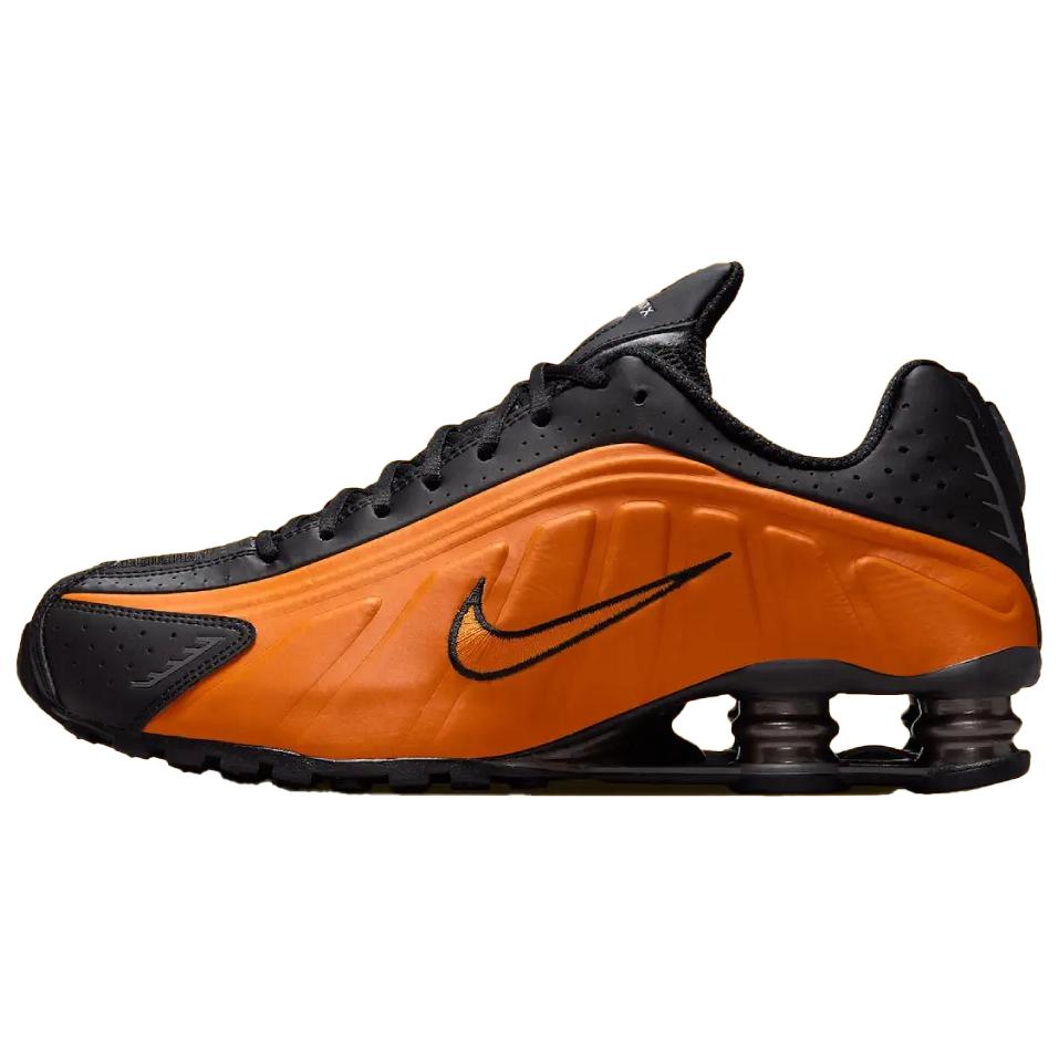 Nike Shox R4 Helles Keramik Unisex Sneaker Orange Schwarz Metallic-Dunkelgrau HQ1988-800 45