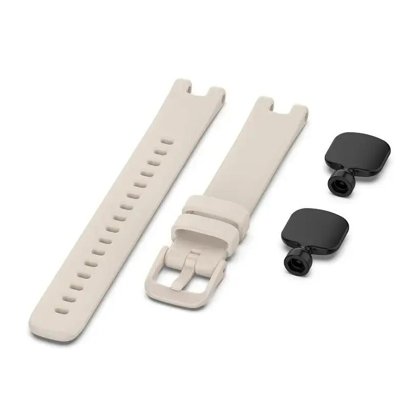 Handgelenksband für Garmin lily Armbänder Smartwatch Ersatzarmband für Garmin Lily Armband Weiches Silikon Armband Zubehör For Garmin Lily hellgrau
