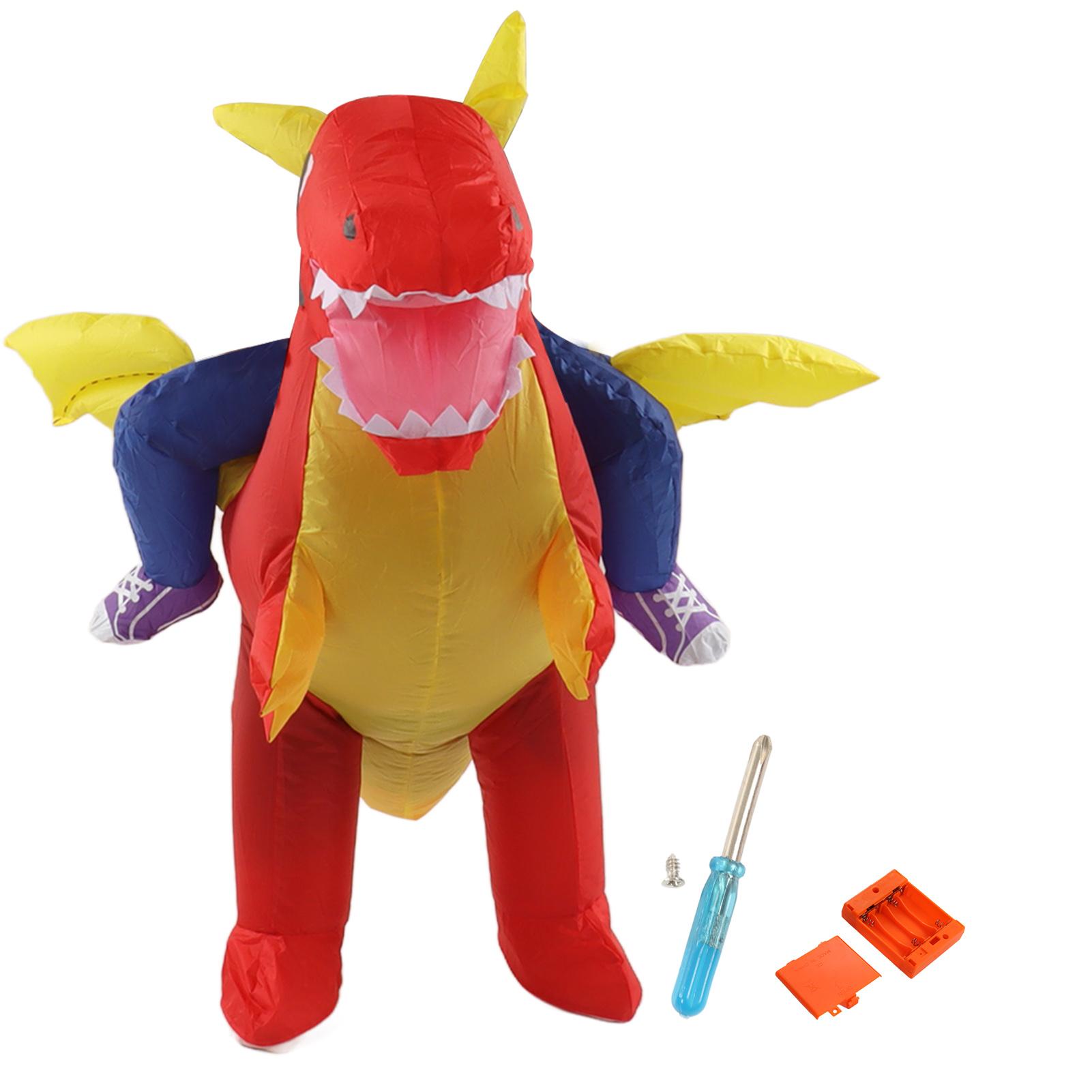 Aufblasbares Kostüm Dinosaurier Reiten Lustiges Kostüm Reiten Aufblasbares Kostüm Für Innen Außen Mittel