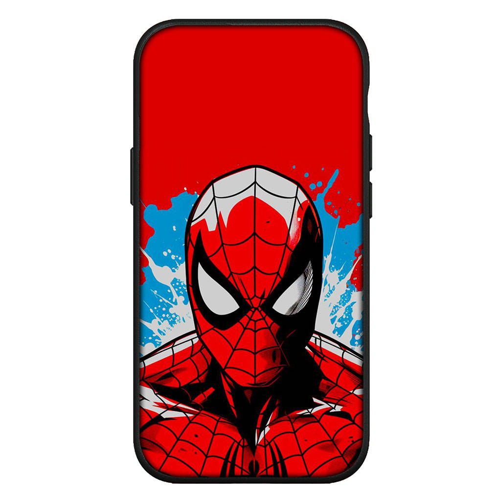 für iPhone 16 15 X XR Samsung Galaxy S24 S23 Plus Xiaomi Redmi Note 13 12 11 Pro Max 9 14 OPPO Huawei Hülle SpiderMan Rot Marvel Spider Man Handyhülle for Samsung Galaxy S10 Lite natur