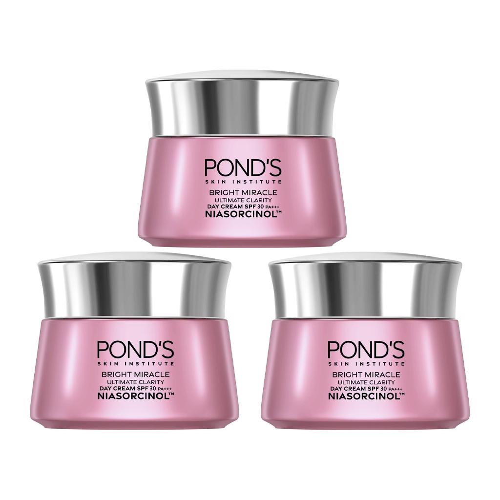 Pond's Bright Beauty Super Cream SPF30 PA+++ 50 g (1,76 oz) [White Beauty] 45 g. x 3 pcs