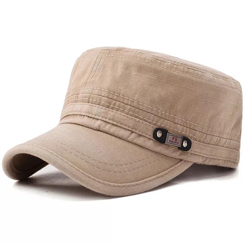 Männer Retro Wasser Waschen Baseball Kappe Outdoor Flache Sonnenschutz Reise Hut Casual Sport Hip Hop Caps Einstellbare Cowboy Hüte khaki