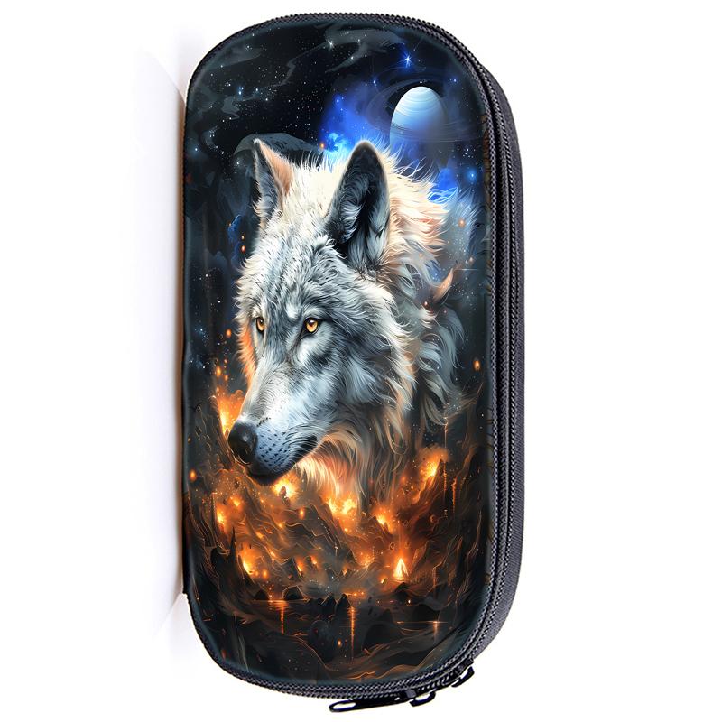Wolf, Panda, Katze, multifunktionale Bleistifttasche, Pferd, Capybara, Mädchen, Jungen, Kinder, Stiftetui, Tiger, Hund, Schreibwarenhalter, Tasche, Schüler, Schulbedarf 29