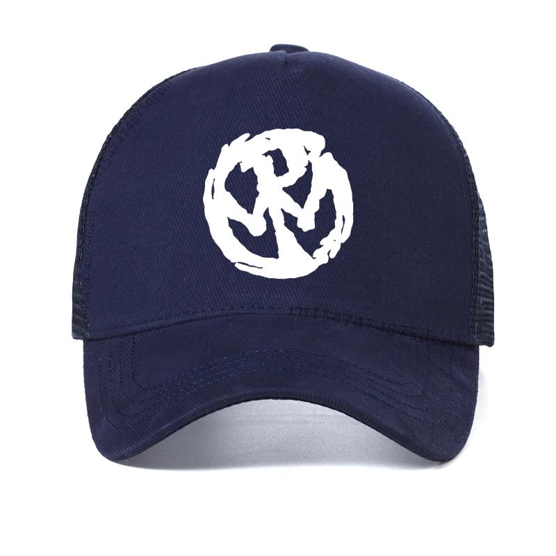 Sommer Herren Pennywise Punk Rock Band Logo Baseballkappe Herren Schwarz Marke Netz atmungsaktiv Truckerhut Gorras Snapback Hüte Adjustable navy blau